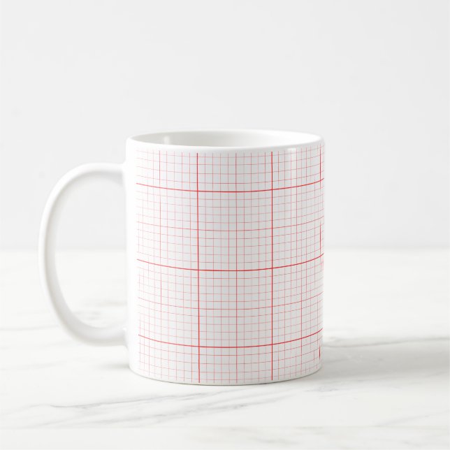 Graph Paper Coffee Mug (Left)
