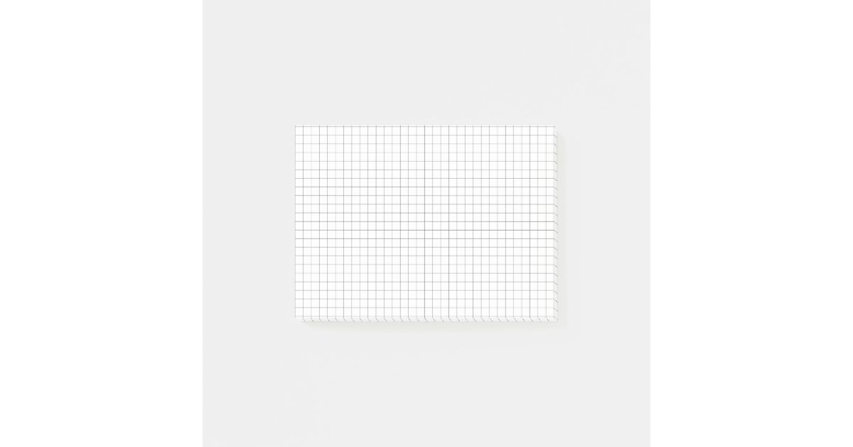 Graph Paper Sticky Notes Zazzle