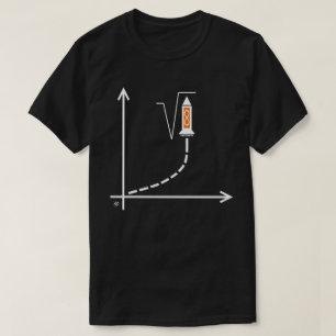 graph&rocket symbol of science v1 T-Shirt