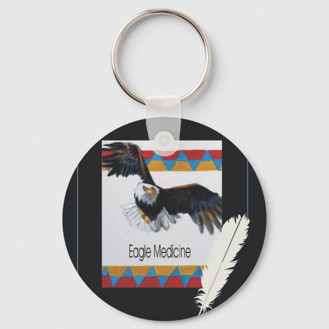 Graphic1Eagle Medicine new Keychain (Front)
