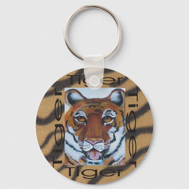 Graphic1tiger, full face key chain (Front)