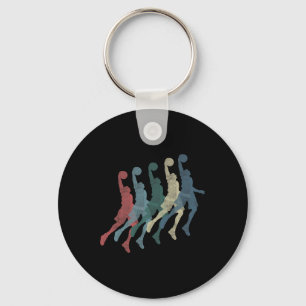 Graphic 365 Basketball Sport Vintage Retro Gift - Keychain