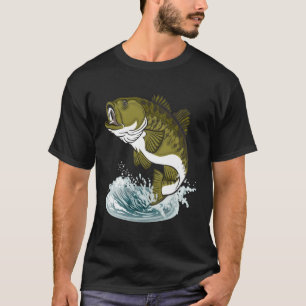 Graphic 365 Bass Fish Fishing T-Shirt