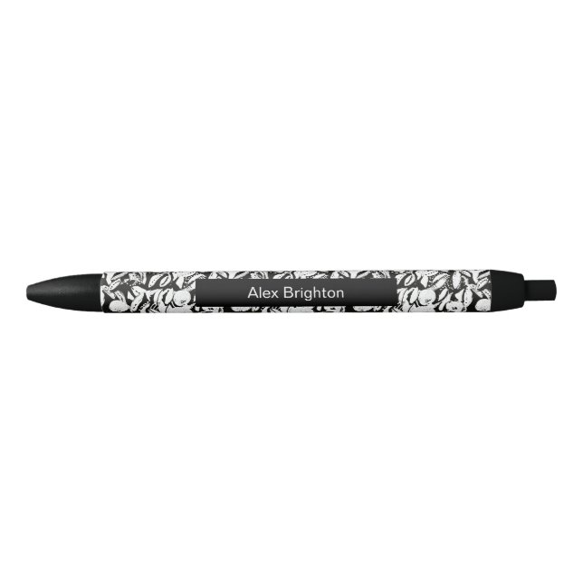 Graphic apples black ink pen (Front)