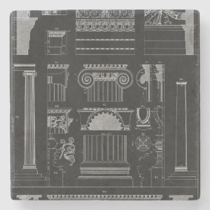 Graphic Architecture IV Stone Coaster