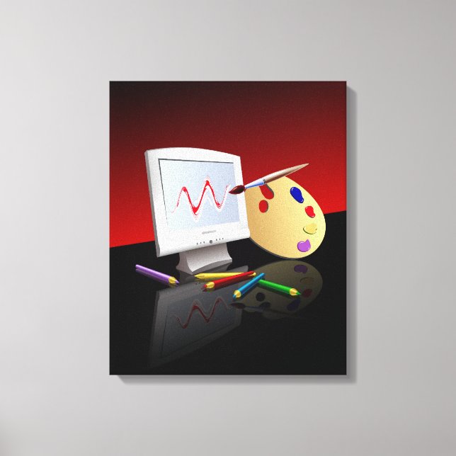 Graphic Art Canvas Print (Front)