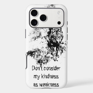 Graphic Art Grey Wolf Wildlife Kindness Quote