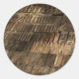 Graphic Artist - I'd like to buy a vowel Classic Round Sticker