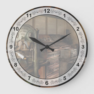 Graphic Artist - The Printing Shop Large Clock