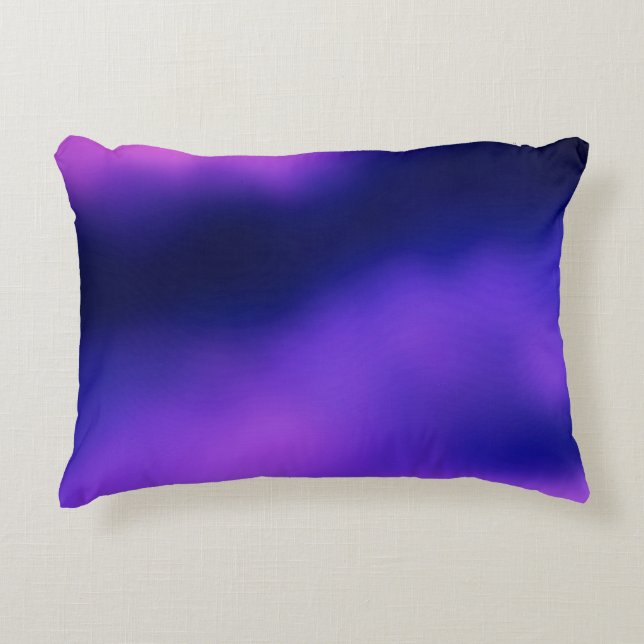 graphic blur modern texture colourful abstract dig accent pillow (Front)