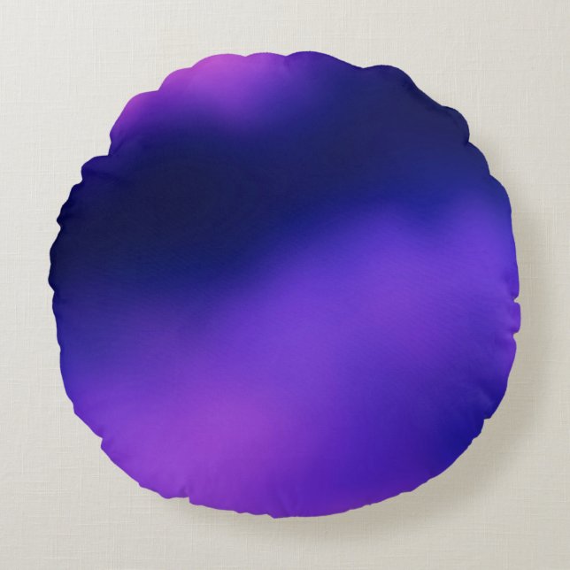 graphic blur modern texture colourful abstract dig round pillow (Front)