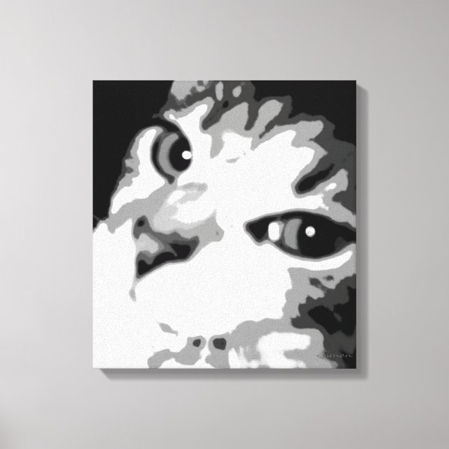 Graphic Cat on Canvas (Front)