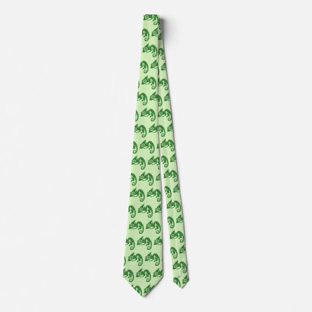 Graphic Chameleon Tie (Front)