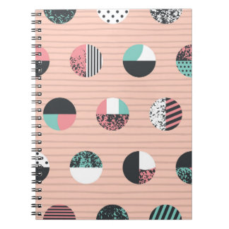 Graphic Circles Vintage Illustration Notebook