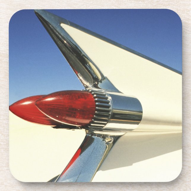 Graphic: Close-up of fin and taillight on Coaster (Front)