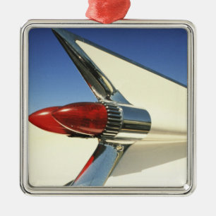 Graphic: Close-up of fin and taillight on Metal Ornament