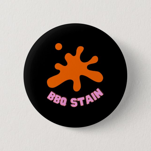 Graphic Colourful Bbq Stain Art  2 Inch Round Button (Front)