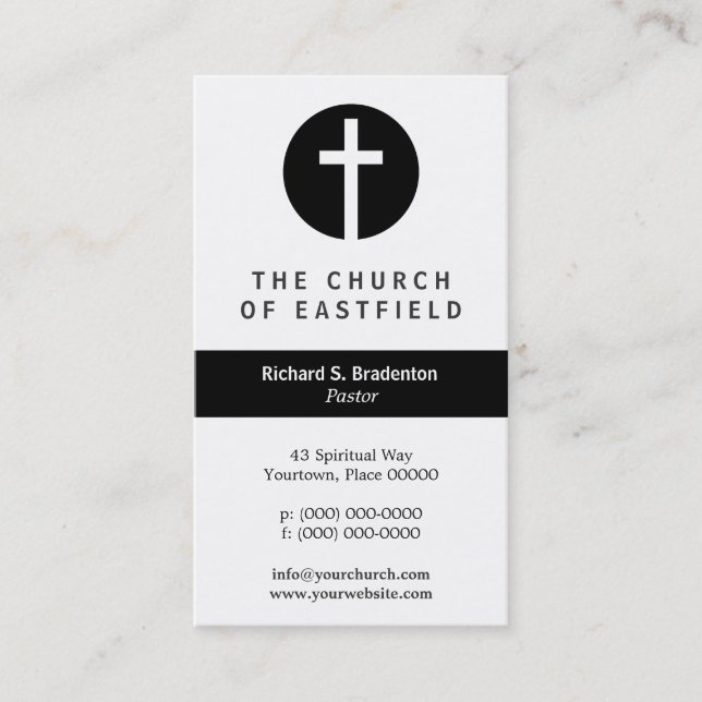 Graphic Cross Business Card (Front)