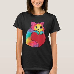 Graphic Cute Cats For Kitten  Colourful Art T-Shirt