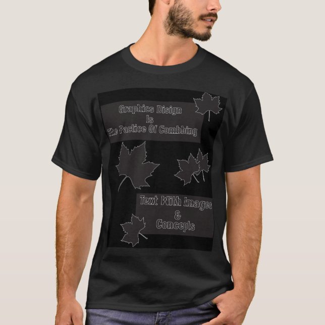 graphic design concept autumn leaf T-Shirt (Front)