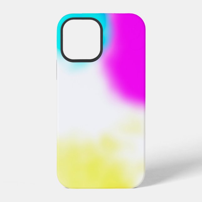 graphic design digital blur background texture col iPhone case (Back)