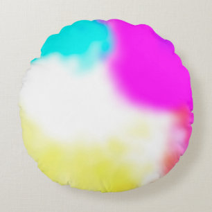 graphic design digital blur background texture col round pillow