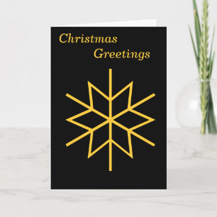 graphic design gold star for contempory christmas holiday card