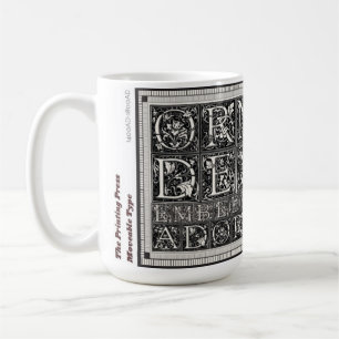 Graphic Design History Mugs: invention of printing Coffee Mug