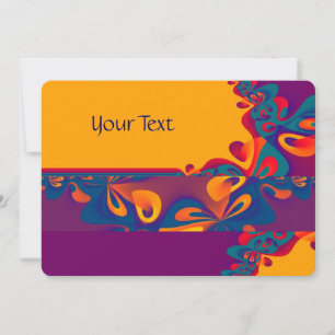 Graphic Design Pattern - violet orange + your text