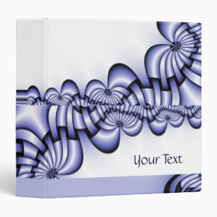 Graphic Design Pattern - white blue + your text Binder