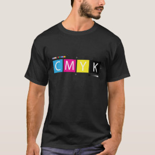 Graphic Designer CMYK Pre-Press Colours T-Shirt