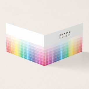 Graphic Designer Colour Swatch Palette Sample Business Card