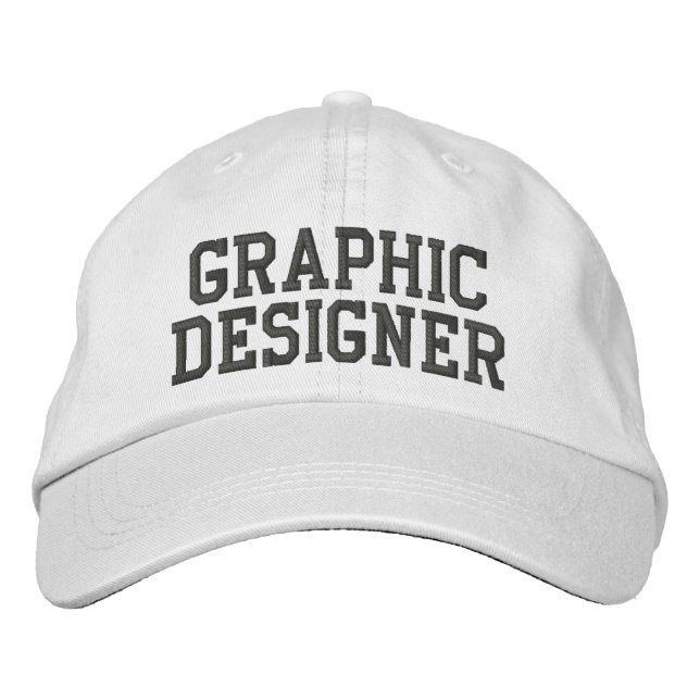 Graphic Designer Embroidered Hat (Front)