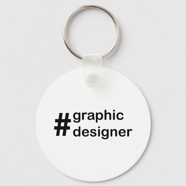 Graphic Designer Keychain (Front)