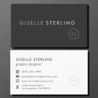 Graphic Designer Minimalist Luxury Black