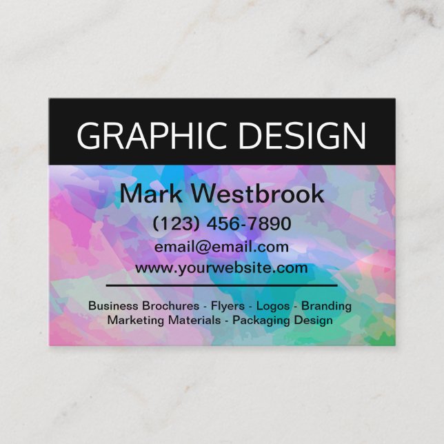 Graphic Designer Modern Business Cards (Front)