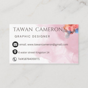 Graphic designer professional business card