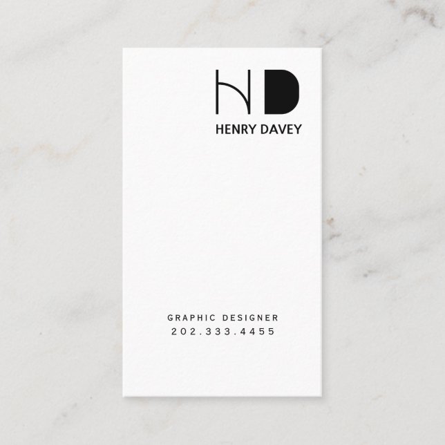 Graphic Designer Web Developer Modern Card (Front)