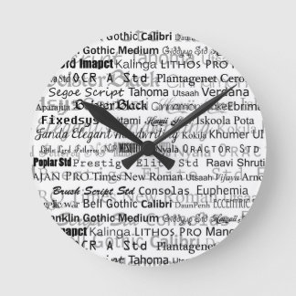 Graphic designers dream round clock