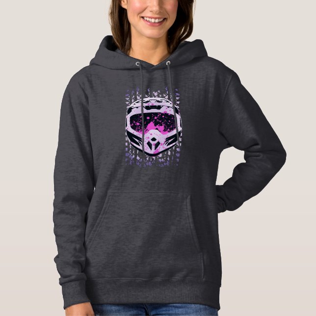 Graphic Dirt Bike Helmet Hoodie (Front)