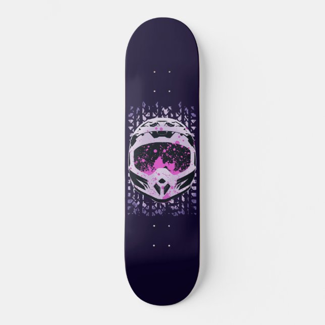 Graphic Dirt Bike Helmet Skateboard (Front)