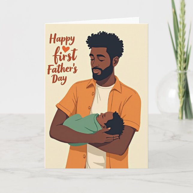 Graphic Fathers Day First Card (Front)