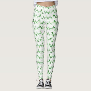 Graphic Floral Seamless Pattern Leggings