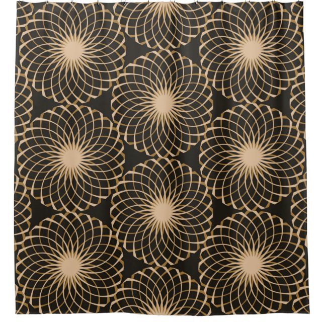 graphic floral tracery grid seamless pattern in iv (Front)