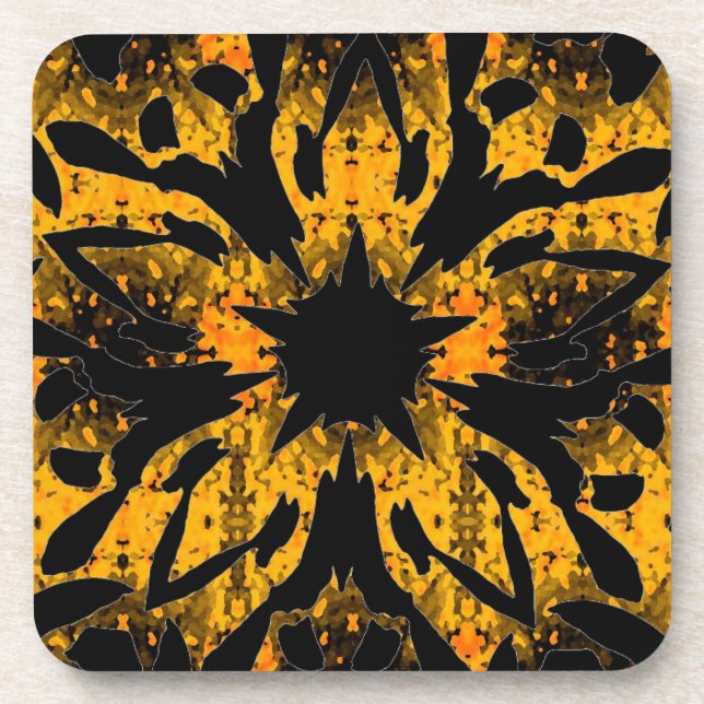 Graphic Flower Coaster (Front)