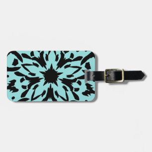 Graphic Flower Luggage Tag
