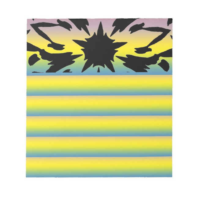 Graphic Flower Notepad (Front)