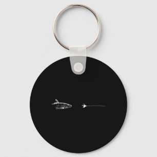 Graphic Fly Fishing Hook Line - Fish Bonefish  Keychain