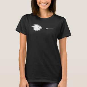 Graphic Fly Fishing Hook Line Fish Fluke T-Shirt