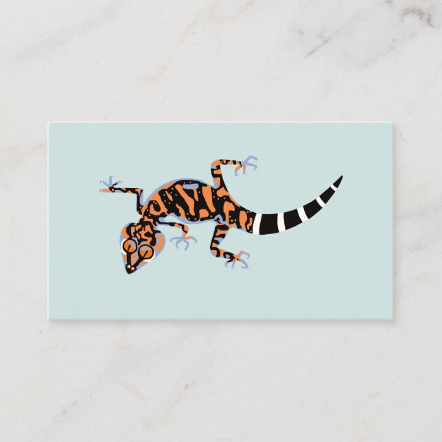 Graphic GECKO - reptile - lizard - animal Business Card (Front)